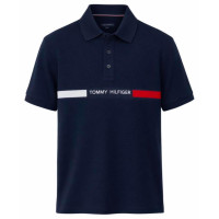 Regular Fit Blue Knit Polo Shirt