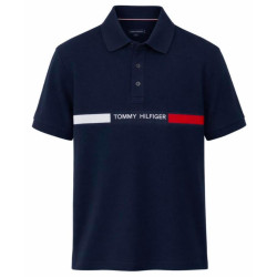 Regular Fit Blue Knit Polo Shirt