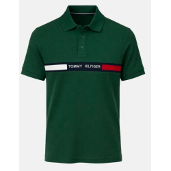 Regular Fit Green Knit Polo Shirt