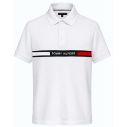 Regular Fit White Knit Polo Shirt