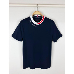 Regular Fit Blue Knit T Shirt Dark Blue